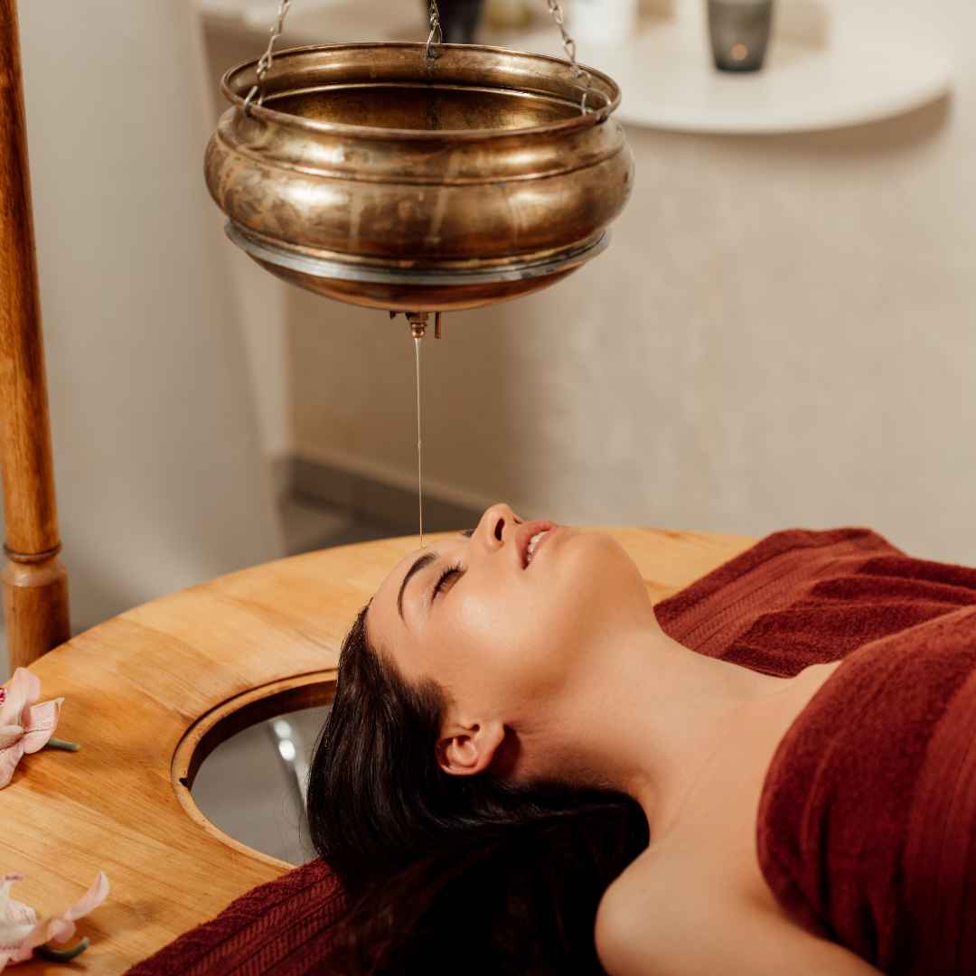 Shirodhara treatment room